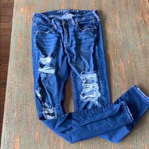 AE Super Stretch Distressed Jeans